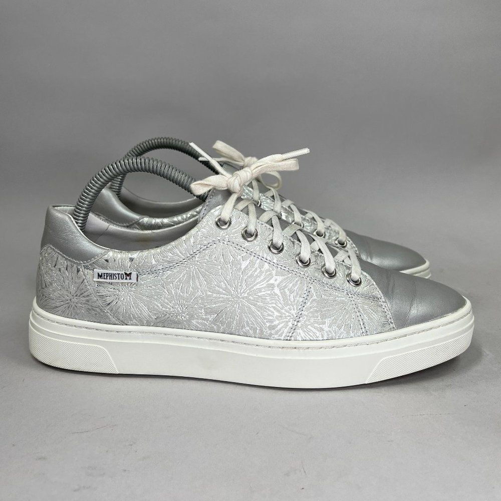 Mephisto Silver and White Women's Sneakers